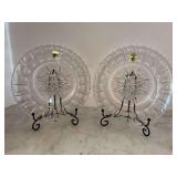 Set of (2) Waterford Crystal Bolton pattern 8-inch accent plate