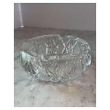 Vintage Elegant Hand Cut Wexford Lead Crystal Ashtray -5-3/4”D x 3” tall