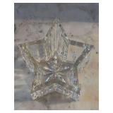 Vintage Waterford Crystal star-shaped votive candle holder - 5”w x 3-1/4” tall