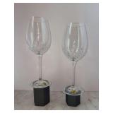 Pair of Waterford Crystal Lismore Essence Goblets in original box - 10-1/2” tall