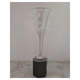 Waterford Crystal champagne flute from the Millennium Series Prosperity pattern - 9-1/4” tall