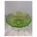 Uranium glass 11” Patio Bowl