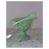 Weishar Jadeite Moon & Star Jack in the Pulpit Vase