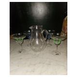 Elements 5-piece glass margarita set