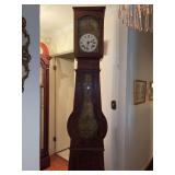 Antique GUIBERT Frères à Monein Pendulum Clock with key 1 very bottom of back is not covered