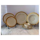 Lenox Lowell 6-Piece Place Setting - includes dinner plate, salad plate, dessert plate, cup/saucer and soup bowl