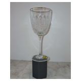 Waterford Crystal Lismore Diamond Platinum Red Wine Goblet - 8” tall
