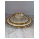 Lenox Lowell Miscellaneous 3-Piece Setting - includes dinner plate, salad plate and cup