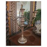 Hamilton weighted sterling Candelabra monogrammed-1360.6 grams