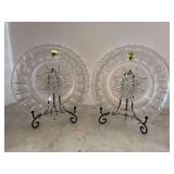 Set of (2) Waterford Crystal Bolton pattern 8-inch accent plate