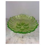 Uranium glass 11” Patio Bowl