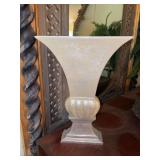 Art deco flared ceramic vase - 11-1/4w x 14-1/2 tall