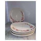 Set of (6) Poppytrail Peach Blossom Metlox Dinner Plates - 10-1/4”