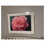 Pink floral picture 34” x 26”