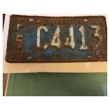 Vintage 1965 Mississippi license plate