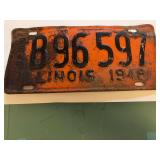 Illinois 1948 license plate