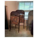 Two vintage folding chairs in good condition