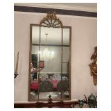 Beautiful ￼Large French antique gilded wall mirror. 31“ x 60“