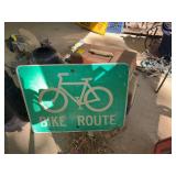 ￼ Bike route Sign 24“ x 18“￼