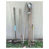 Miscellaneous grouping of lawn tools