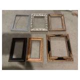 Group of six frames; 2 -15x10”,1- =16x 19 and 3- 13x 16