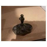 Vintage Bruxelles Mannikin Pis Brass Nude Boy Ashtray. Russel’s 4 1/2” x 4”