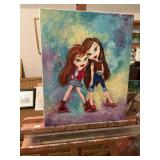 16 x 20 oil on canvas Bratz dolls