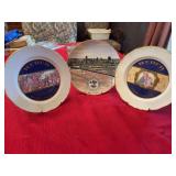 Set of three 7 1/2 inch collectible plates