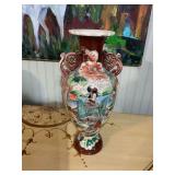 Antique Japanese Satsuma vase 7“ x 15“