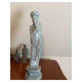Plaster 6 1/2 x 22“ Chinese Dynasty  Emperor