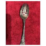 Wallace Sterling Silver slotted serving spoon. 90 grams