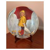 John McLeland, Rainy Day Fun plate  10 inches