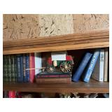 Contents on top shelf in cabinet as shown
