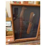 Shadowbox 13“ x 17“ with vintage knives