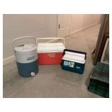 Grouping of three small ice chest as shown