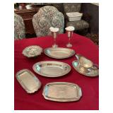 Grouping of silver plate pieces