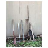 Miscellaneous grouping of lawn tools