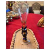 Orretors Gunnar Cyren Nobel Banquit Devil Schnapps shot glass Sweden 6” tall