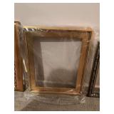 Gold picture frame measuring 21 1/2“ x 25 1/2“