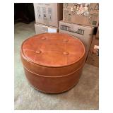 Vintage rolling footstool 20 inches round. Does have one spot in center as shown.