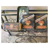 Three Jack Daniels Old No. 7 hinged tins Old-time Tennessee Whiskey