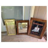 Three bar signs that need a good cleaning they were in the barn