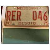1975 De Soto County Mississippi license plate ￼
