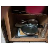 Cuisinart limited 12 inch lidded skillet and miscellaneous bakeware as shown