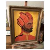 Framed oil on canvas picture 23” x 29”