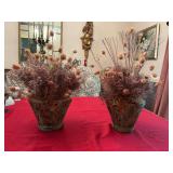 Two floral arrangements from the Philippines 9“ x 19“