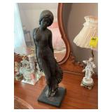 Plaster sculpture measuring 6” x 20 1/2”. Has not been repaired. Looks like the paint just didn’t cover.