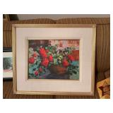 Floral Oil painting 21 1/2 x 18 1/2”
