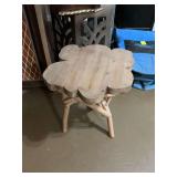 Wood side table 17” x 15 1/2” x 18”