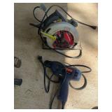 Ryobi 3/8 inch drill and craftsman saw ￼